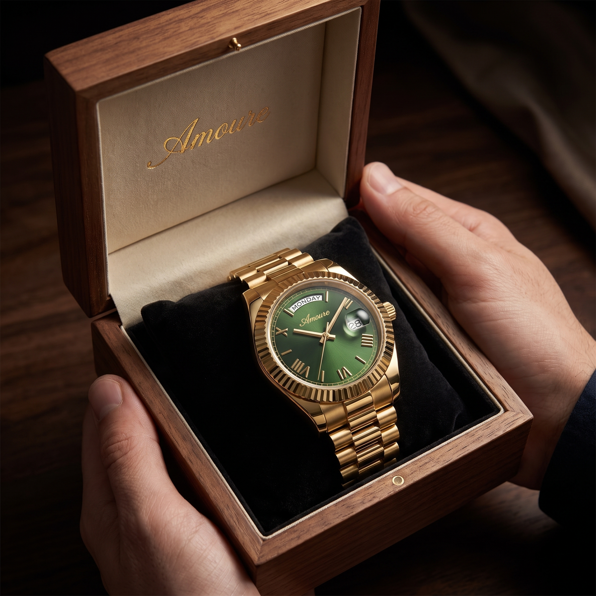 Amoure Valcourt – Gold Emerald