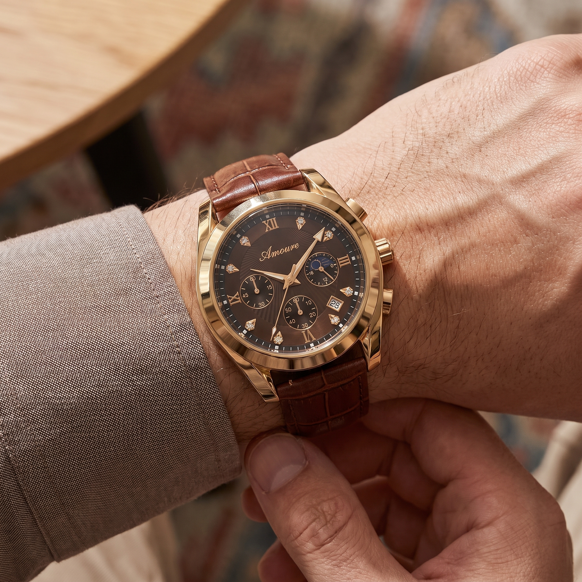 Amoure Solvane – Rose Gold Brown