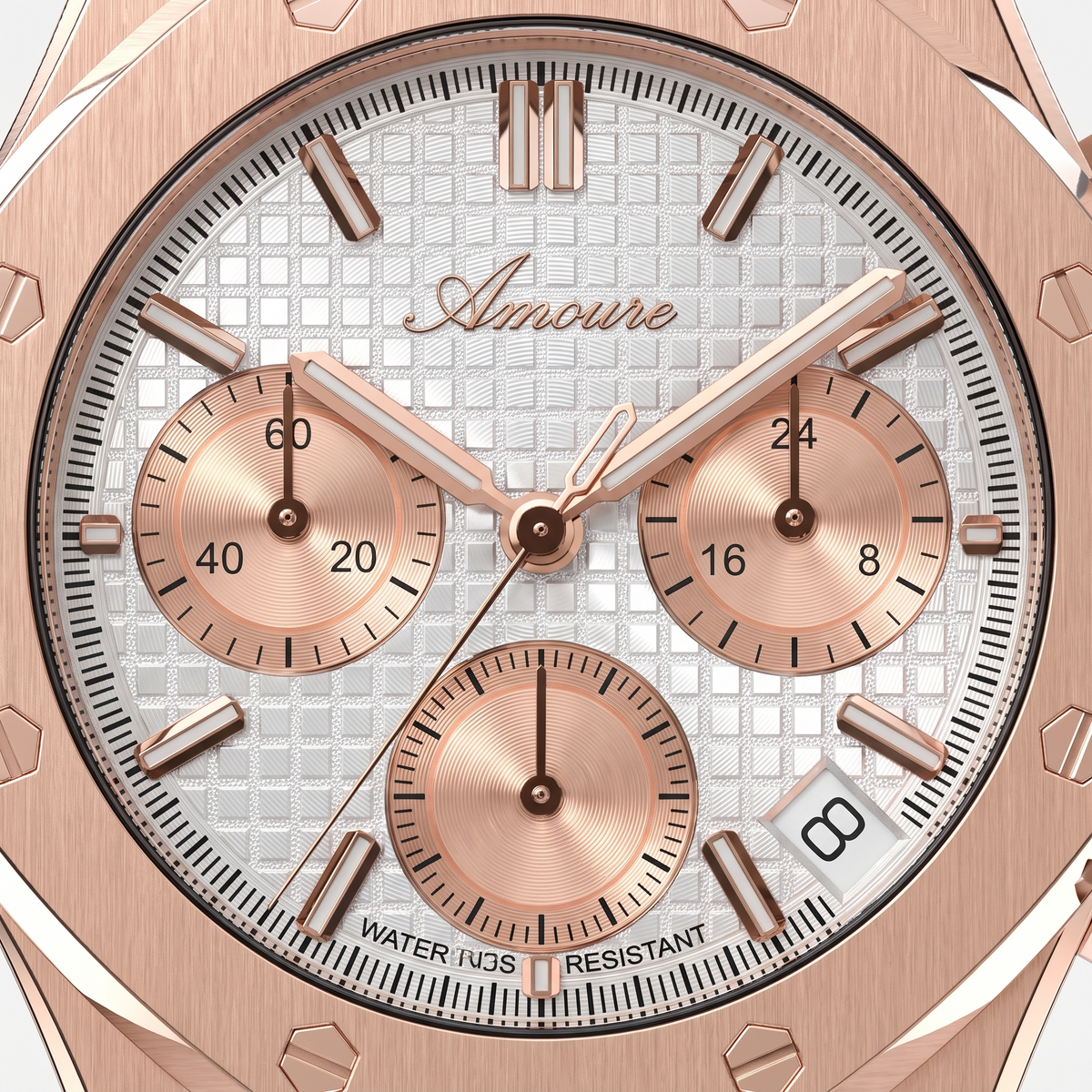 Amoure Octavane – Rose Gold Ice (detail)