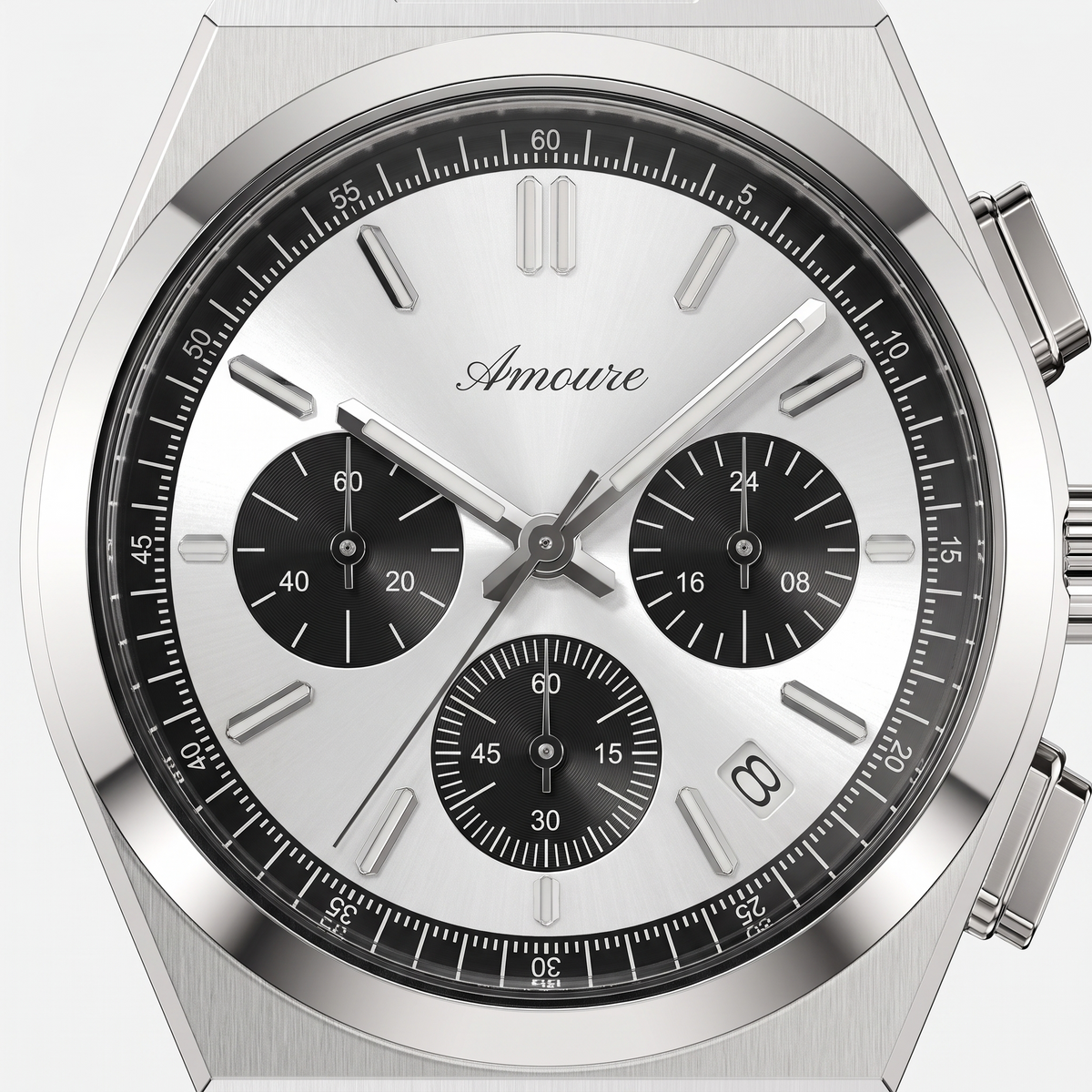 Amoure Belvantis – Silver Obsidian Steel (detail)