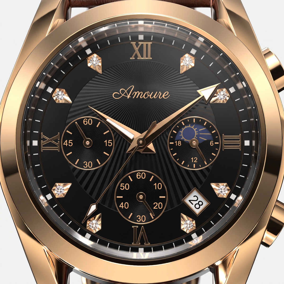 Amoure Solvane – Rose Gold Obsidian (detail)
