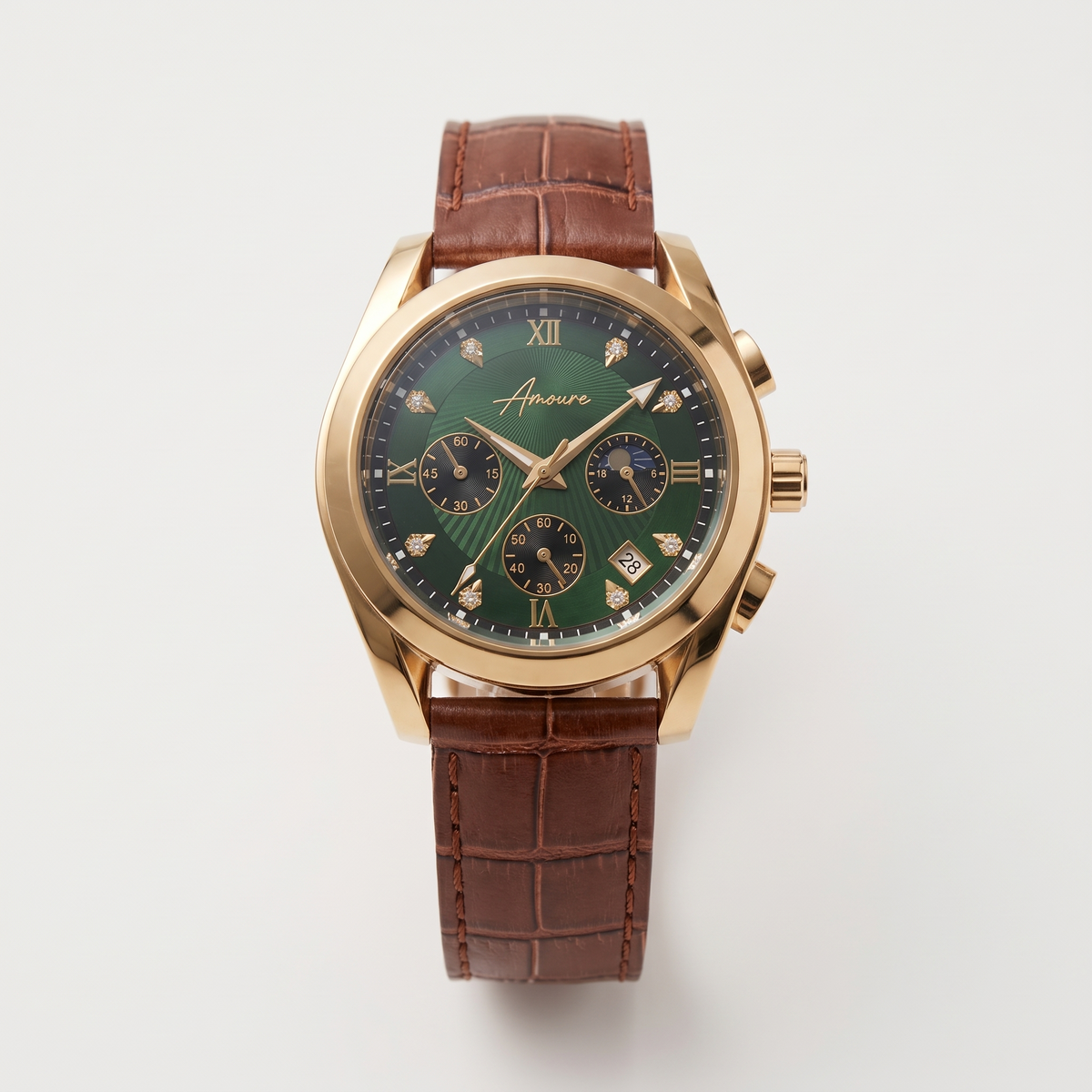 Amoure Solvane – Rose Gold Emerald